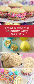 No matter the occasion, betty crocker has the perfect mix. 8 Ways To Wow With Rainbow Chip Cake Mix Boxed Cake Mixes Recipes Cake Mix Cookie Recipes Cake Mix Recipes