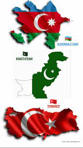 Turkey Flag Baku Azerbaijan Pakistan