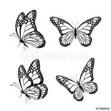 Black And White Butterfly Half Sleeve Tattoo Designs Set Of Realistic Colorful Butterflies Isolated For Spring Butterfly Tattoo Butterfly Tattoos For Women Silhouette Butterfly
