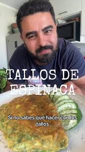 Receta saludable de omelette de espinacas y huevos 🍳🌿