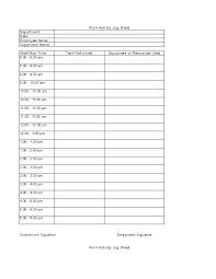 Payment tracking for corporations or personal clients and other companies that are closely tied to sales tracking and order placement. Printable Daily Work Log Sheet Template Example Pdfsimpli