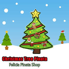 It combines the idea of a punch pinata with a christmas tree. Jual Christmas Tree Pinata Kota Tangerang Felicias Pinata Shop Tokopedia