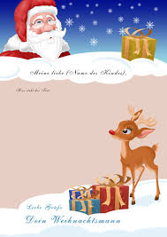 Nikolaus zum ausdrucken schablone weihnachtsmann zum. Brief Vom Weihnachtsmann Briefdesigns