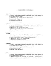 Get the body you dreamed of that utilizes high intensity resistance training and cardio to get you shredded in no time with the full body workout at home! 100m Training Schedule For 2013 Pdf First 4 5 Weeks Schedule Sunday 1 2 3 4 5 Warm Up 800m 100m Sprint 100m Walk Each Lap Faster Last Lap 200m Sprint Course Hero