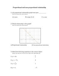 How much you earn is directly proportional to how many hours you work. 3 6 Proportional And Non Proportional Relationship Worksheet