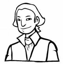 George Washington In Cartoon Figure Coloring Page Kids Play Color