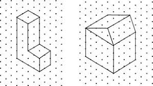 As learning progresses they are challenged to consider rotations of shapes and alternative perspectives. Make An Oblique Sketchfor Each One Of The Given Isometric Shapes Maths Visualising Solid Shapes 11785743 Meritnation Com