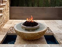 Fire pit which contains an electronic ignition system. New And Antique Hand Carved Stone Fire Pits By Ancient Surfaces Part 1