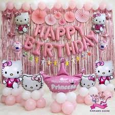 Tepung terigu segitiga biru•telur•gula pasir•susu dancow saset•baking powder•sp•mentega blueband (cairkan) kue ulang tahun karakter hello kitty. Hello Kitty Premium Set Dekorasi Balon Foil Hello Kitty Balon Ulang Tahun Kitty Dekorasi Kitty Koleksi Lainnya Koleksi Hobi Koleksi Bukalapak Com Inkuiri Com
