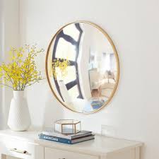 We're moving to a new home here on instagram. Home Decorators Collection Medium Round Gold Convex Classic Accent Mirror 24 In Diameter H5 Mh 240 The Home Depot Mirror Wall Decor Bedroom Round Mirror Decor Home Decorators Collection