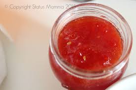 Volete preparare una marmellata diversa dal solito dal sapore particolare; Confettura Di Pomodori Rossi Alla Vaniglia Status Mamma