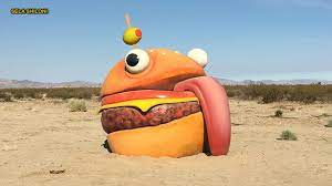 Fortnite' desert mystery: Bizarre giant video game burger 'leaks' into the  real world | Fox News