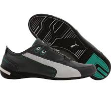 Puma Racing Grand Cat Mamgp Shoes In Dark Shadow And Puma Silver Mercedes Benz Motorsport Shoes Pumas Shoes Puma