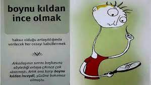 Boynu Kildan Ince Olmak Deyimler Egitim Ogretim