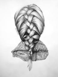 Superbes Crayonnes De Coiffures Par Nettie Wakefield Dessin Coiffure Dessin De Cheveux Dessin