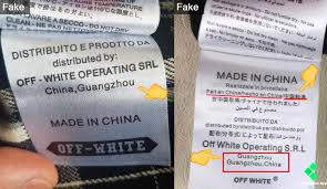 Made in italy is a merchandise mark indicating that a product is all planned, manufactured and packed in italy, especially concerning the design, fashion, food, manufacturing, craftsmanship. How To Spot Fake Vs Real Off White Clothing Works For Any Off White