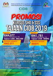 National institute of occupational safety and health (niosh) yb menteri sumber manusia, datuk seri m. Repost Promosi Kursus Sho Sss Di Niosh Tajaan Cidb 2019 Perhatian Kuota Tajaan Adalah Terhad Syarat Kelayakan Mengikuti Promosi Ini Peserta Adalah Warganegara Malaysia Dan Pekerja Dalam Industri Pembinaan Kontraktor