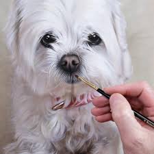 Pet Portrait Artists On Instagram Meet Bob A Beautiful Dog That Had Sadly Passed Away And Our Client Wanted An E Pet Portraits Portrait Artist Dog Paintings