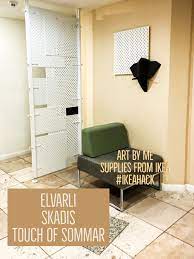 ikeahack room divider break up space screen ikea elvarli ikea skadis sommar elvarli ikea ideas small home offices diy room divider