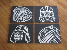 I Attempted To Do An Art Project Just Like This One Almost Identical Its Cray And Gave Up After I Spent Hours Star Wars Nursery Star Wars Room Star Wars Art