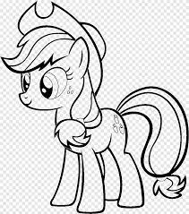 Gambar kuda poni hitam putih. Applejack Rainbow Dash Rarity Pinkie Pie Twilight Sparkle My Little Pony Horse White Png Pngegg
