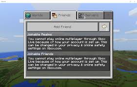 This article explains how to get minecraft on your nintendo switch and play with your friends on other platforms. Mcpe 29304 You Cannot Play Online Multiplayer Through Xbox Live Because Of How Your Account Is Set Up Jira