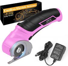 Cordless Electric Scissors High Speed Rotary Cutter with LED Display