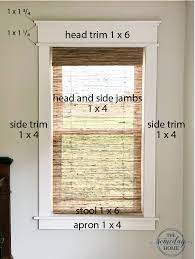 Our super simple diy farmhouse window trim completely elevated the look of the entire room. Diy Farmhouse Window Trim The Someday Home