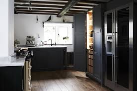 little greene obsidian green kitchen