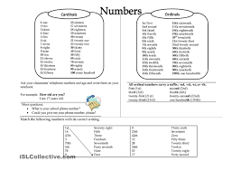 Cardinal And Ordinal Numbers Ordinal Numbers Worksheets For Kids Number Worksheets