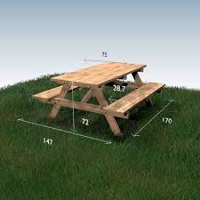 Table A Pique Nique Plan Du Meuble Plans De Meubles Meuble Gratuit Table De Jardin Bois
