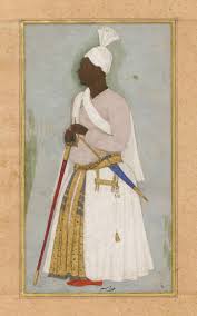 Portrait Of An Abyssinian Minister Page From A Royal Album Of Shah Jahan Artist Hashim Mughal India Early To Mid 17 Indian Painting Indian Art Islamic Art