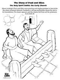 Free Coloring Page The Story Of Paul And Silas Bible Coloring Pages Cartoon Coloring Pages Free Coloring Pages