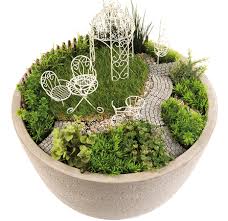Fairy Garden In A Container Mini Garden Miniature Fairy Gardens Miniature Garden