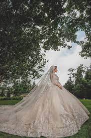 Elie Saab Designed The Most Beautiful Wedding Dress For His Daughter In Law Expensive Wedding Dress Most Expensive Wedding Dress Wedding Dress Necklines