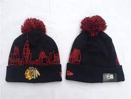 Chicago Blackhawks Nhl Beanies New Era Knit Hats Black 0459763 Only 7 90usd Knitted Hats Beanie Wool Hat Knit