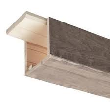Ornamental Prefinished Wood U Shaped Decorative Beam Lowes Com Faux Ceiling Beams Faux Beams Fake Wood Beams