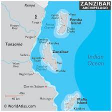 Zanzibar On World Map Zanzibar Archipelago - Worldatlas