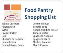 The foodpantries.org website has a directory of food banks available nationwide and offers information on each listing gives a website link with the pantry's address, phone number and hours. Food Pantry Item Of The Week Lowell Church Of Christ