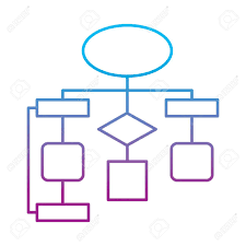 Diagram Flow Chart Connection Empty Vector Illustration