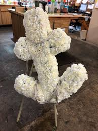 Anchor Made With All White Carnations White Carnation Funeral Arrangements Carnations