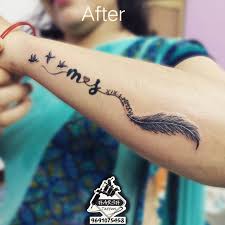 It is sought after by many people, especially those who have native american origin a tattoo of an eagle feather means that the wearer is a brave and courageous person. Harsh Tattoos Feather Tattoos Symbolize Different Facebook