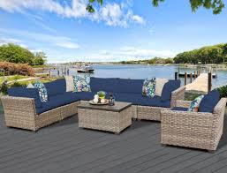 8 Piece Marsha Patio Deep Seating Group Reviews Joss Main Wicker Patio Furniture Set Outdoor Wicker Patio Furniture Patio Furniture Sets