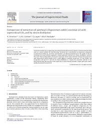 Pdf Comparison Of Extraction Of Patchouli Pogostemon