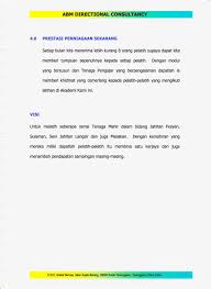 Visi dan misi harus dimiliki oleh setiap organisasi demi kemajuan bersama. Visi Syarikat Abmdirectional