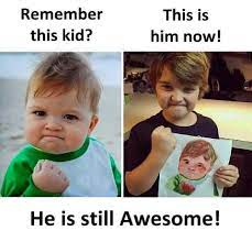 A Famous Meme Kid Found Still Awesome In Real Life Very Funny Memes Funny Picture Jokes Some Funny Jokes