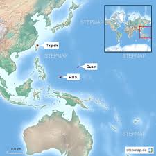 Auf der weltkarte, werden sie alle karten zu finden: Palau Taiwan Von Florth Landkarte Fur Deutschland