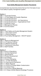 Ifs Food Safety And Quality Management System Pdf Free