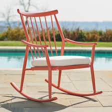 Patricia Rocker And Cushion Grandin Road Rocking Chair Modern Outdoor Rocking Chairs Outdoor Rocking Chairs