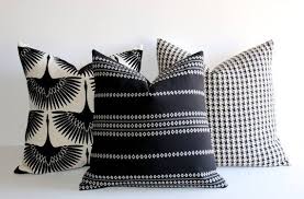 Black And White Pillow Covers 22x22 Onyx Collection Black Pillow 18x18 20x20 22x22 24x24 Black Throw Pillow Black Cushion Accent Pillow Sham Black Couch Pillow Throw Pillows Black Throw Pillows Pillow Covers